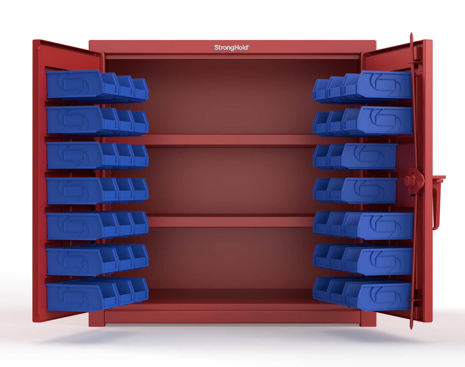 Red (RAL 3001) / Blue (RAL 5001)