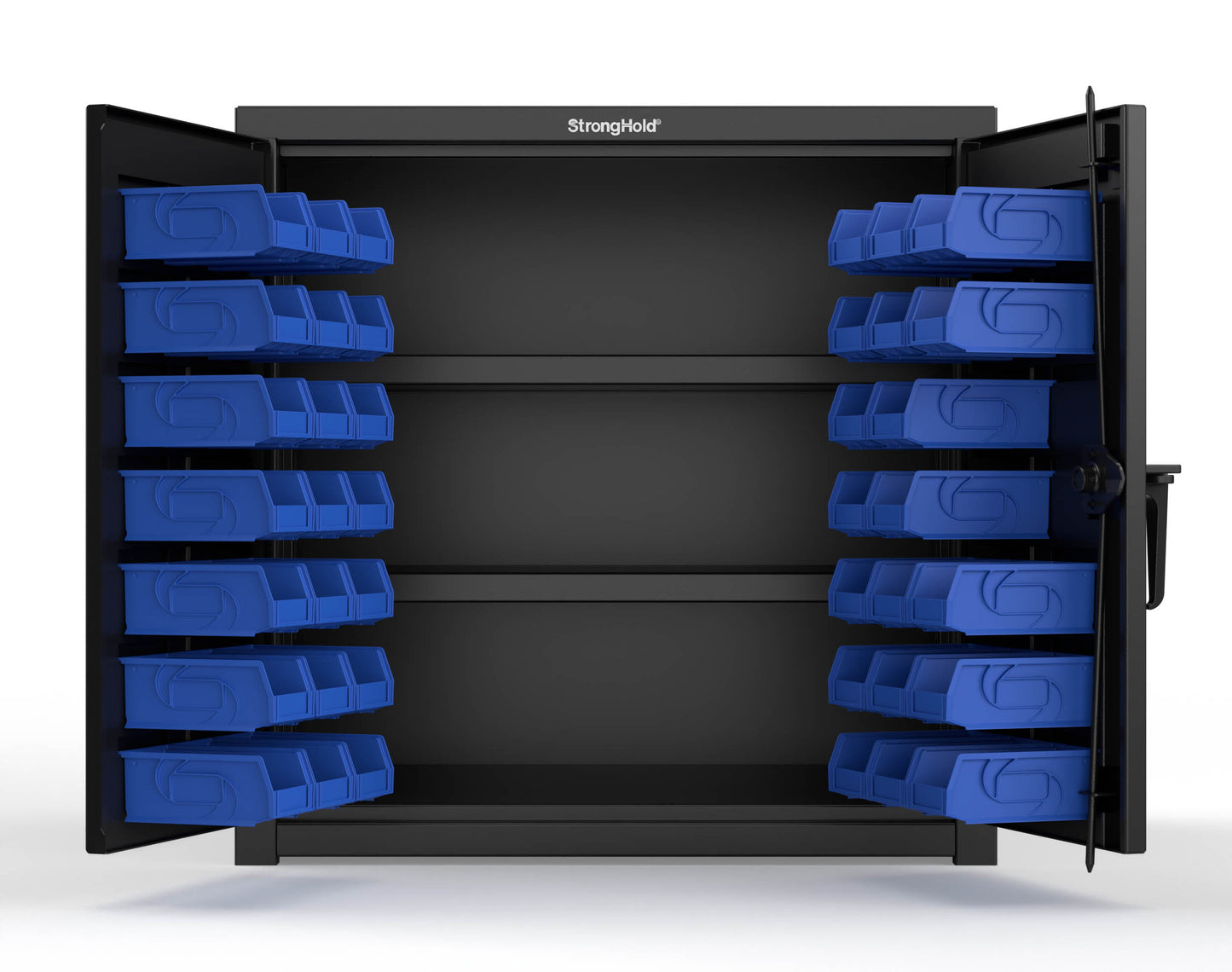 Black (RAL 9005) / Blue (RAL 5001)