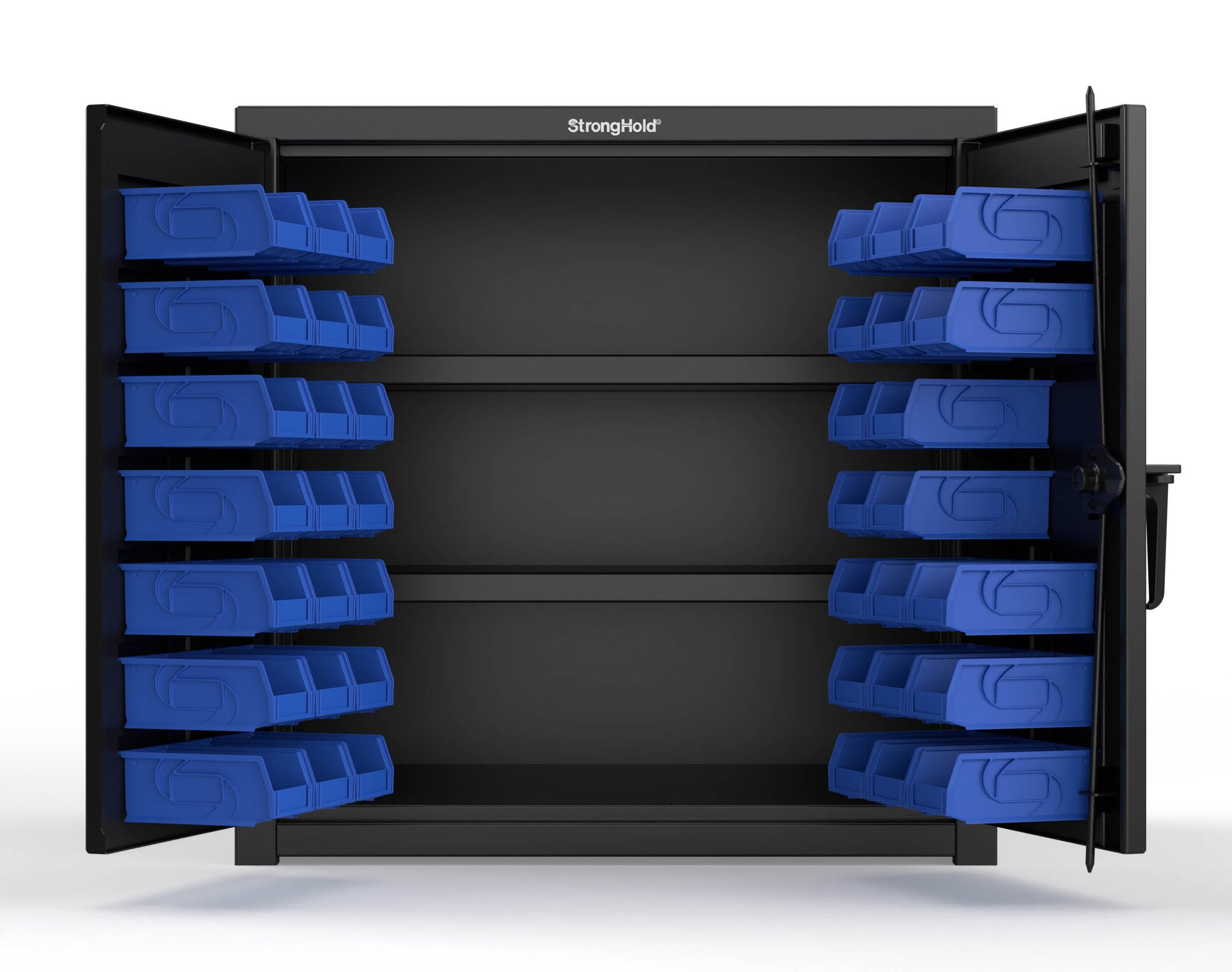 Black (RAL 9005) / Blue (RAL 5001)