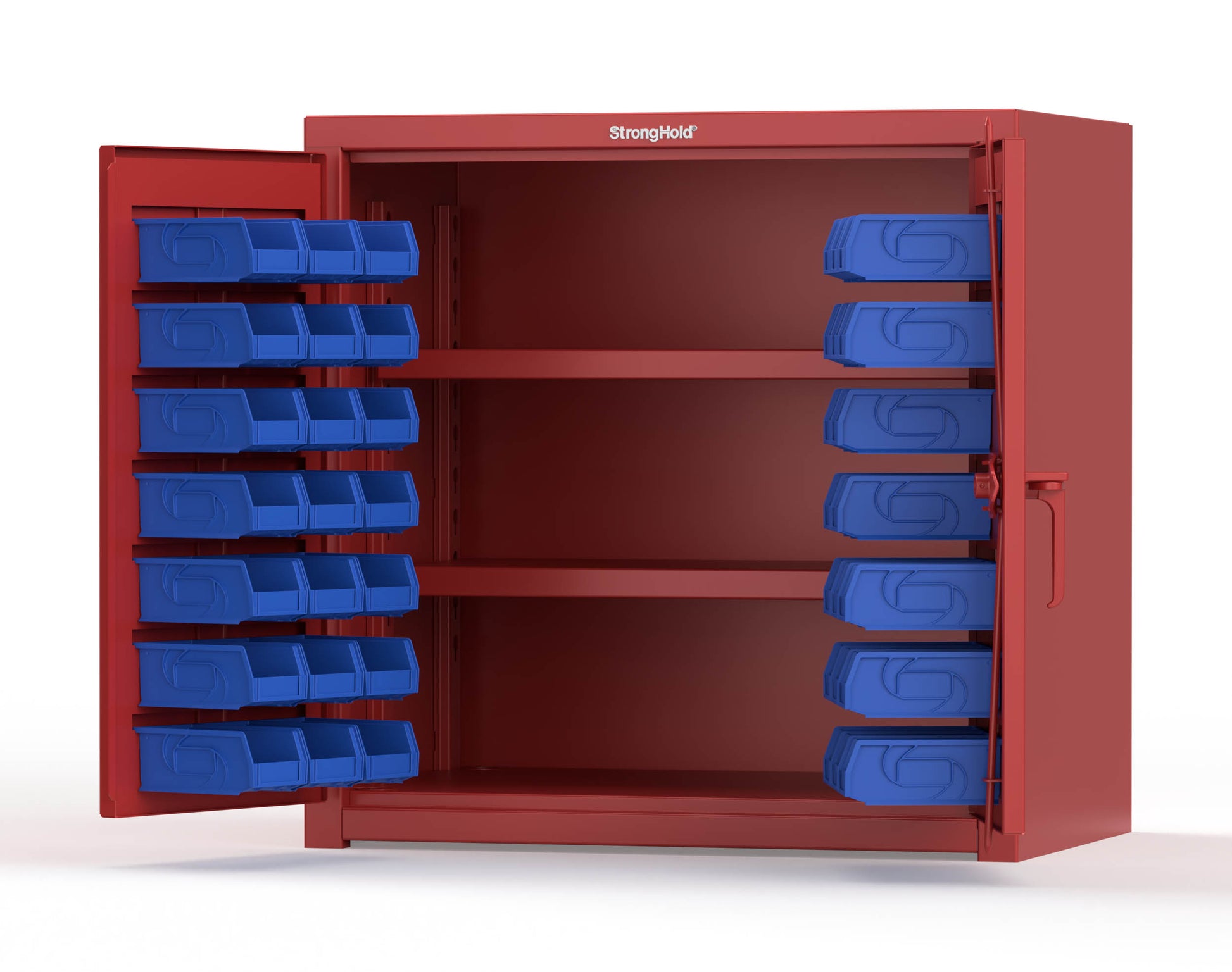 Red (RAL 3001) / Blue (RAL 5001)