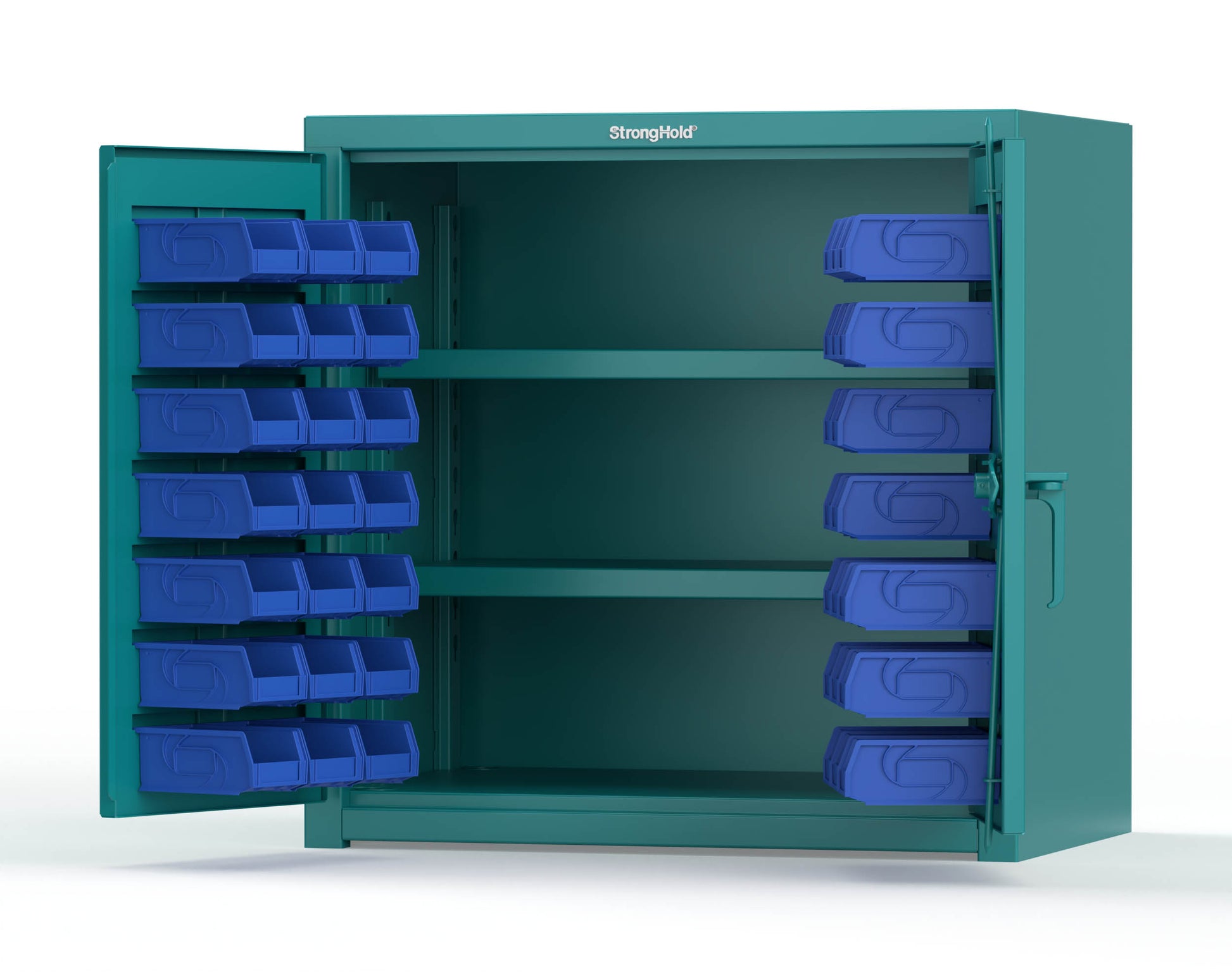 Teal (RAL 5021) / Blue (RAL 5001)