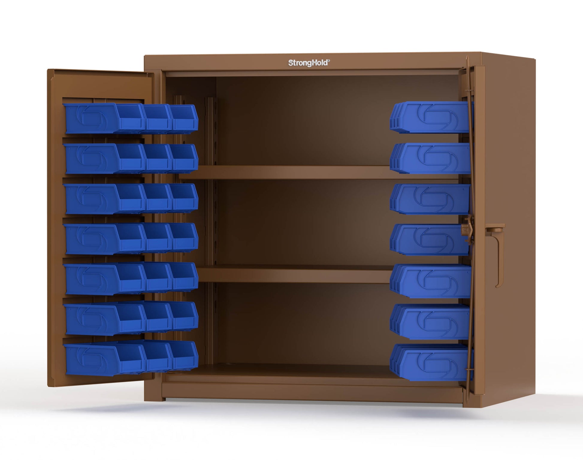 Brown (RAL 8008) / Blue (RAL 5001)