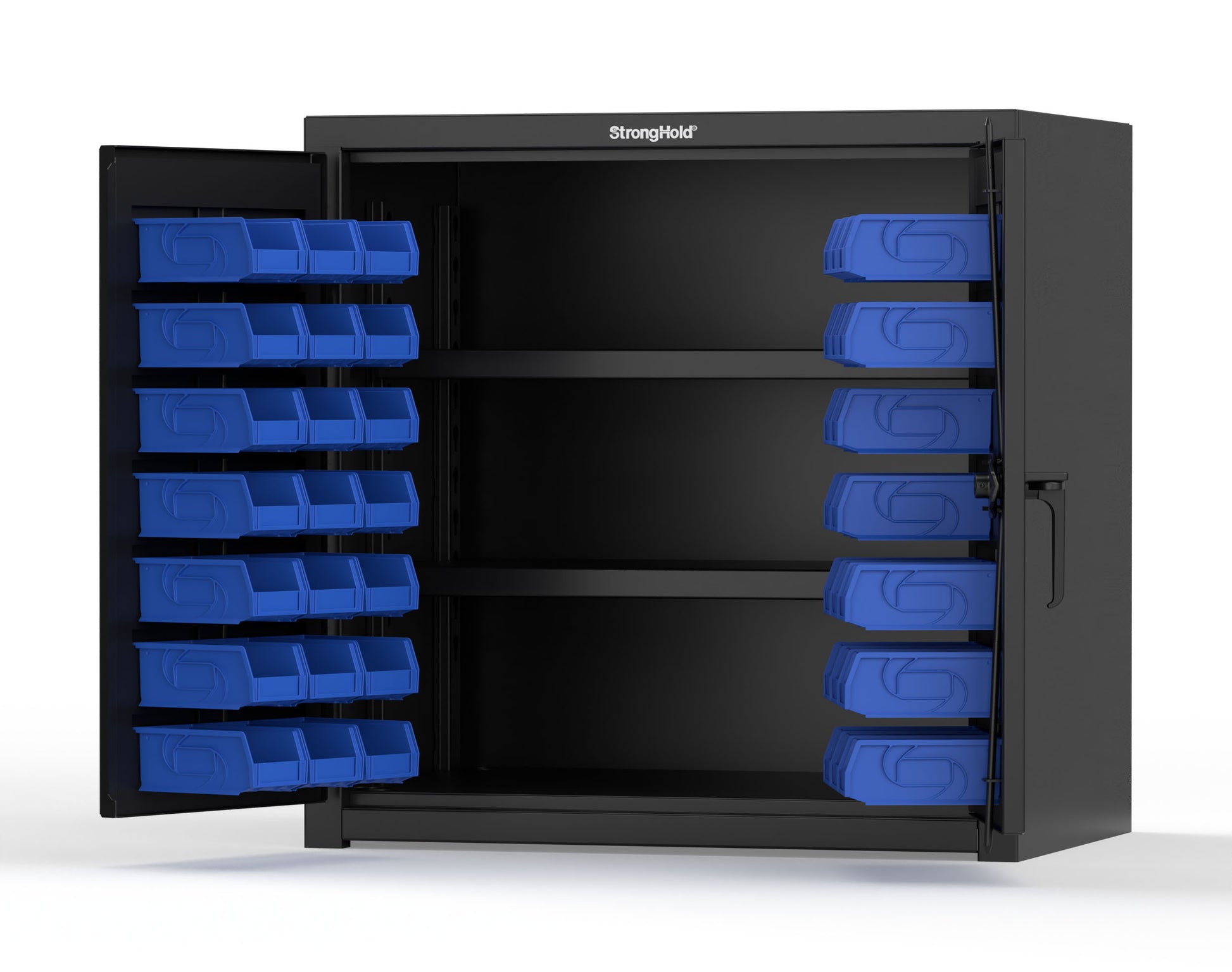 Black (RAL 9005) / Blue (RAL 5001)