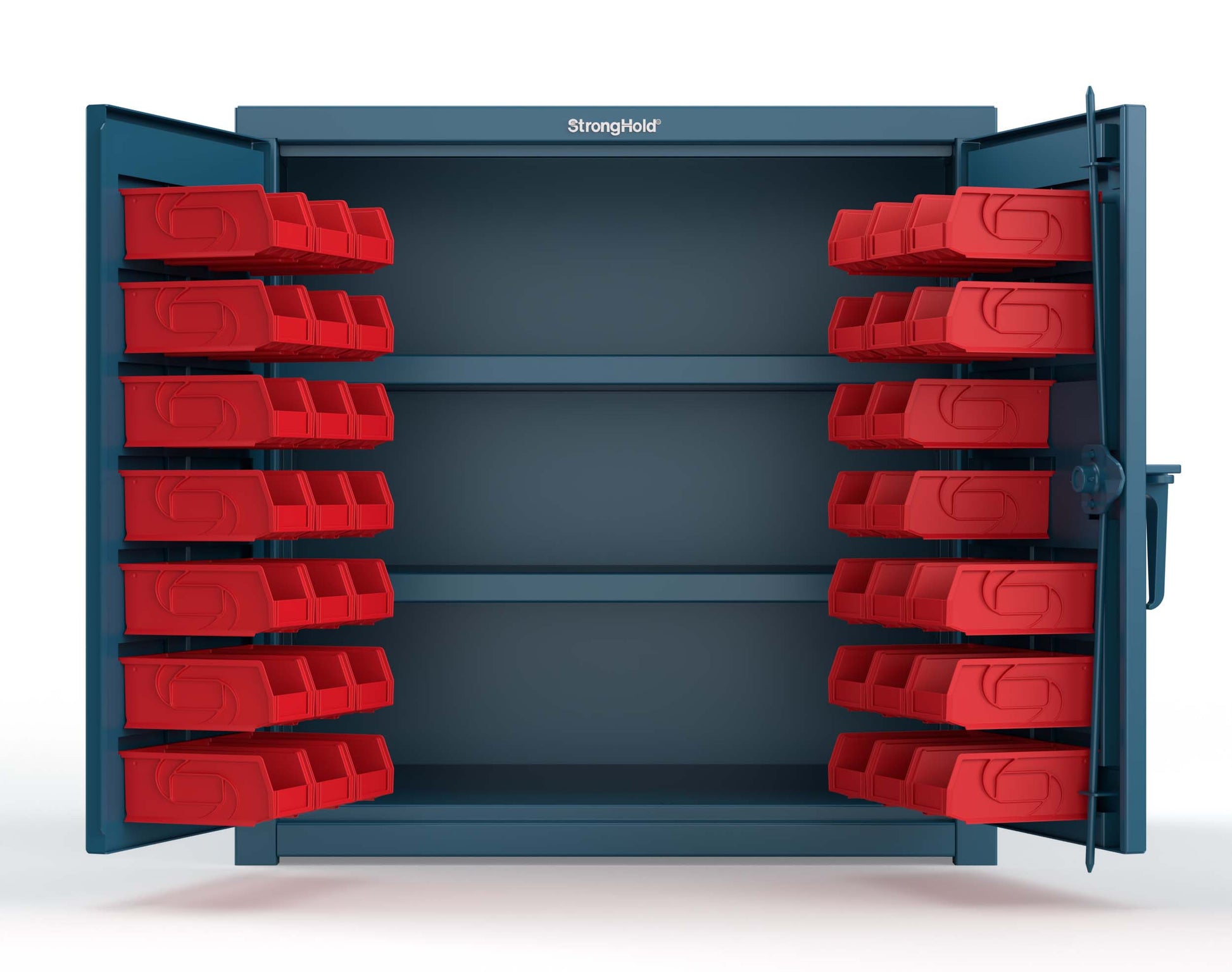 Blue (RAL 5001) / Red (RAL 3001)