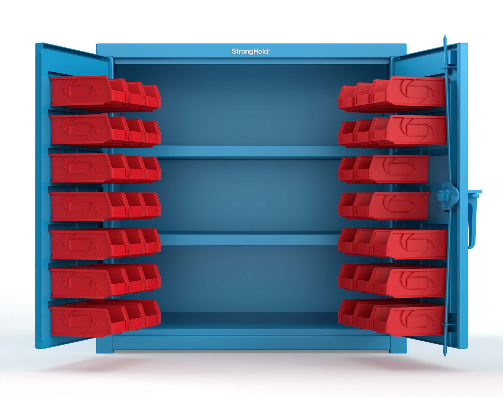 Light Blue (RAL 5012) / Red (RAL 3001)