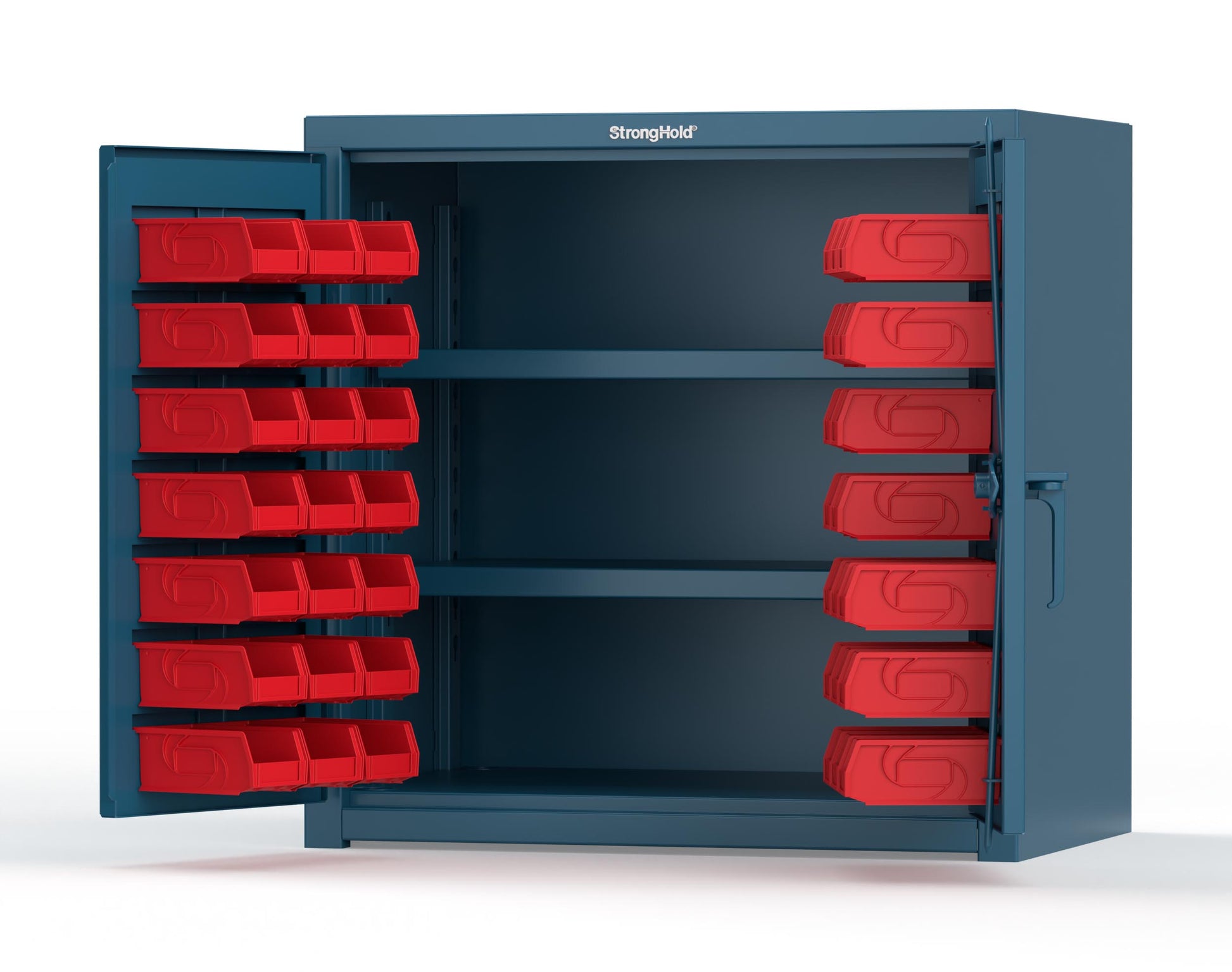 Blue (RAL 5001) / Red (RAL 3001)