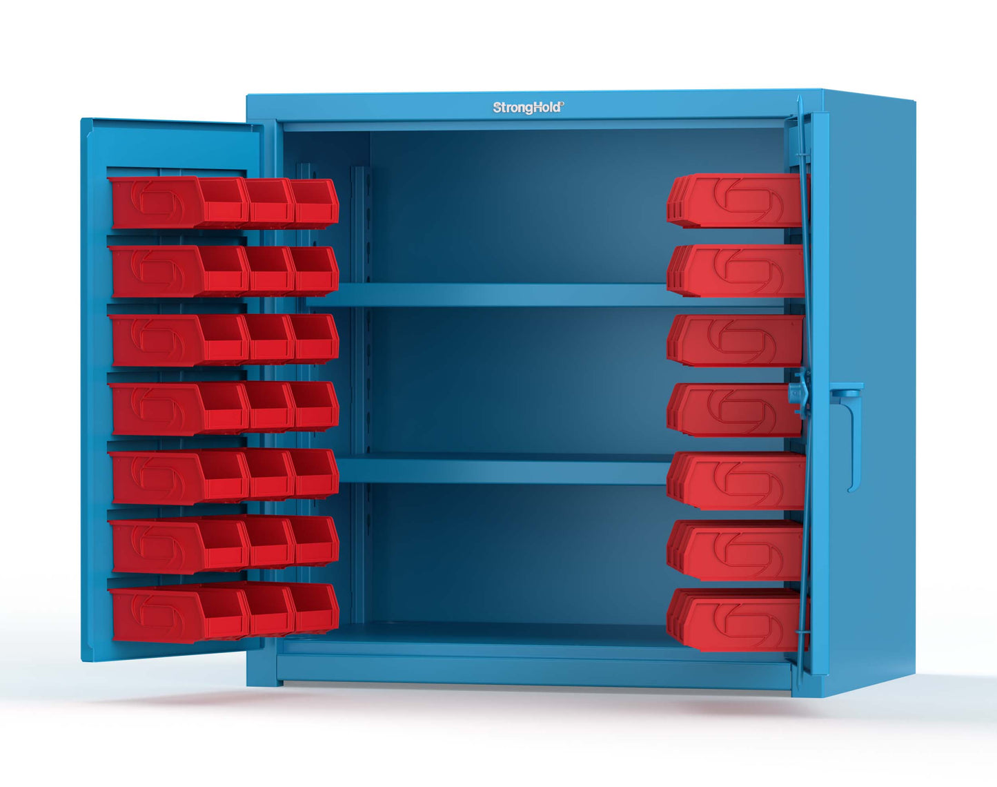 Light Blue (RAL 5012) / Red (RAL 3001)