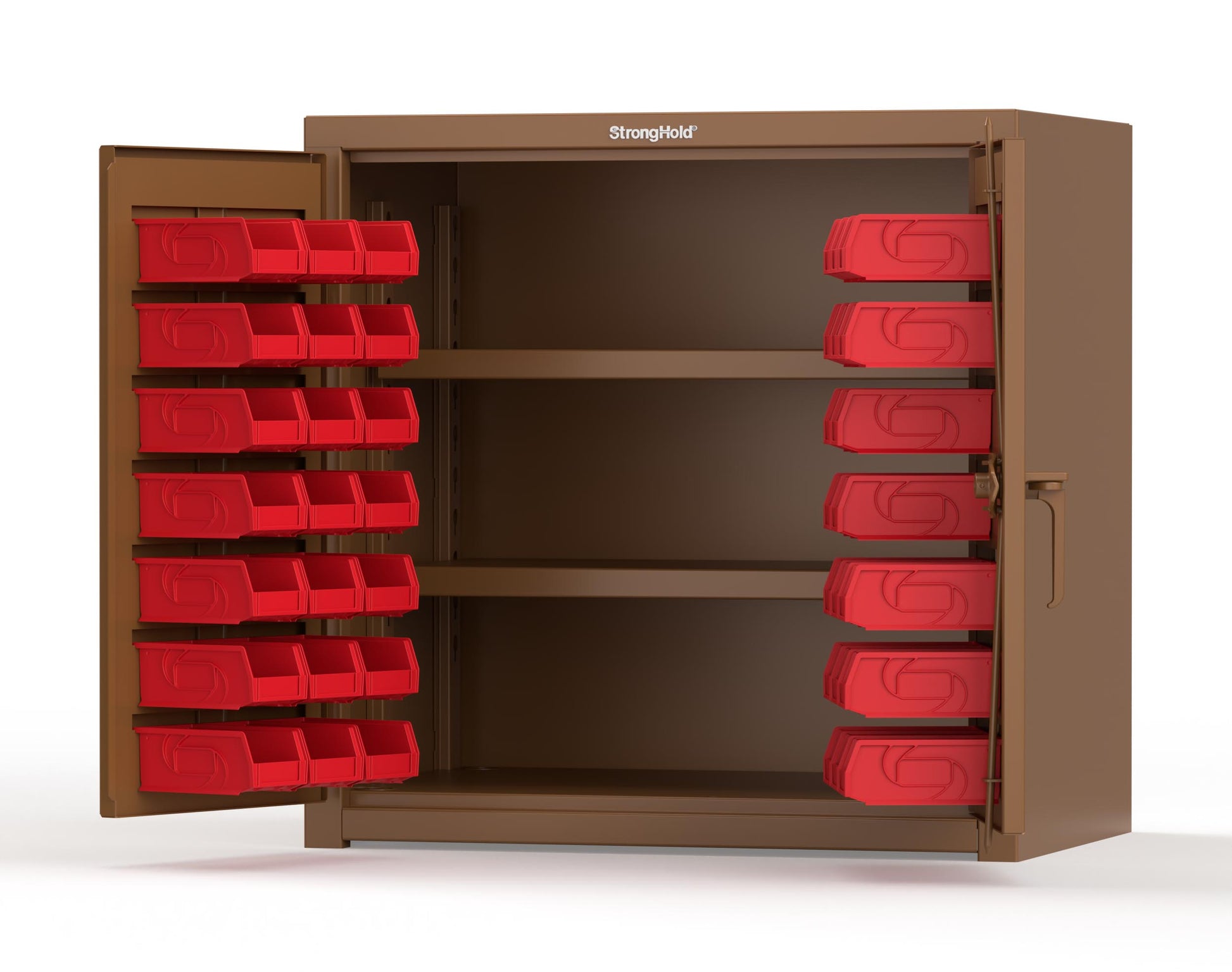 Brown (RAL 8008) / Red (RAL 3001)