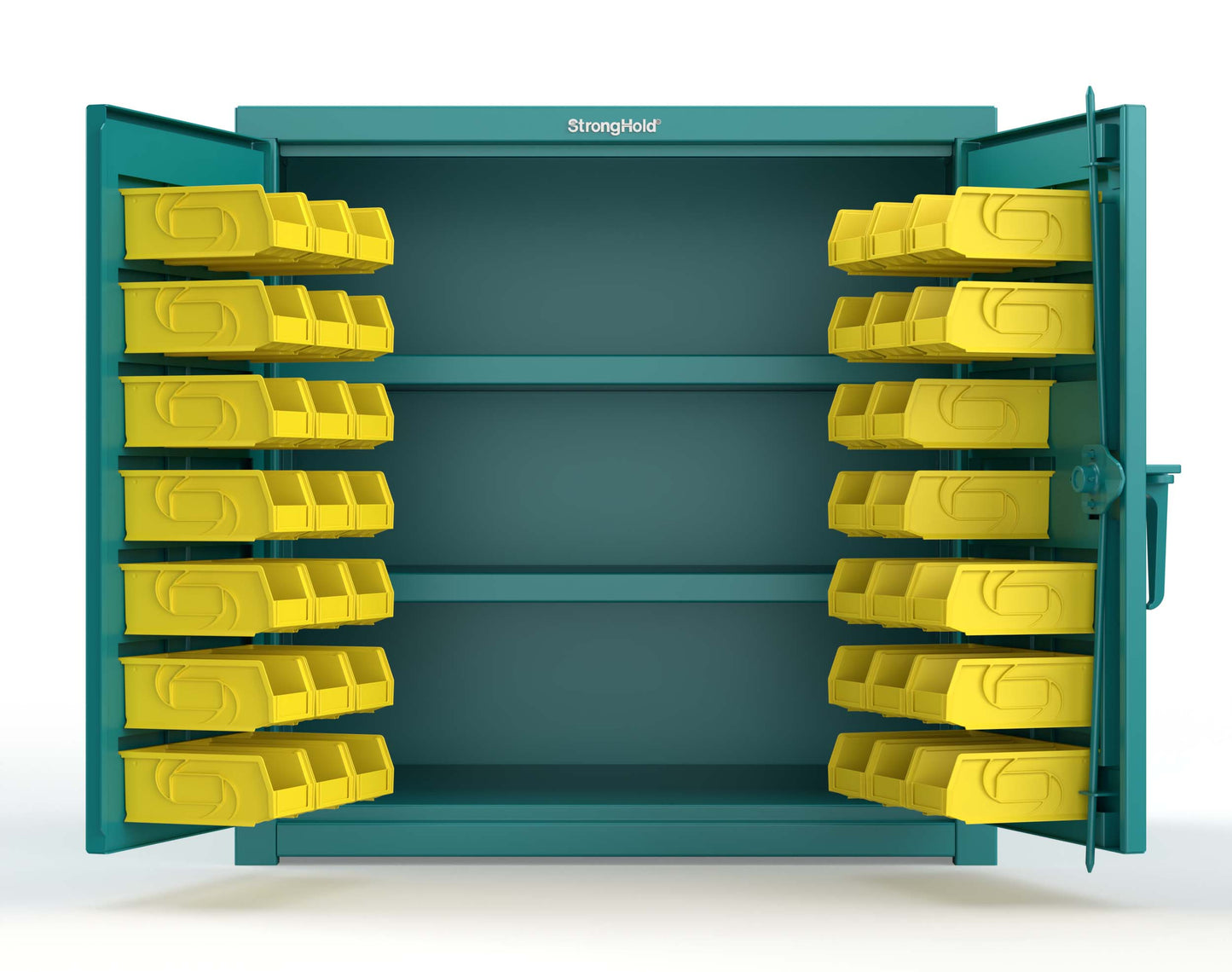 Teal (RAL 5021) / Yellow (RAL 1021)