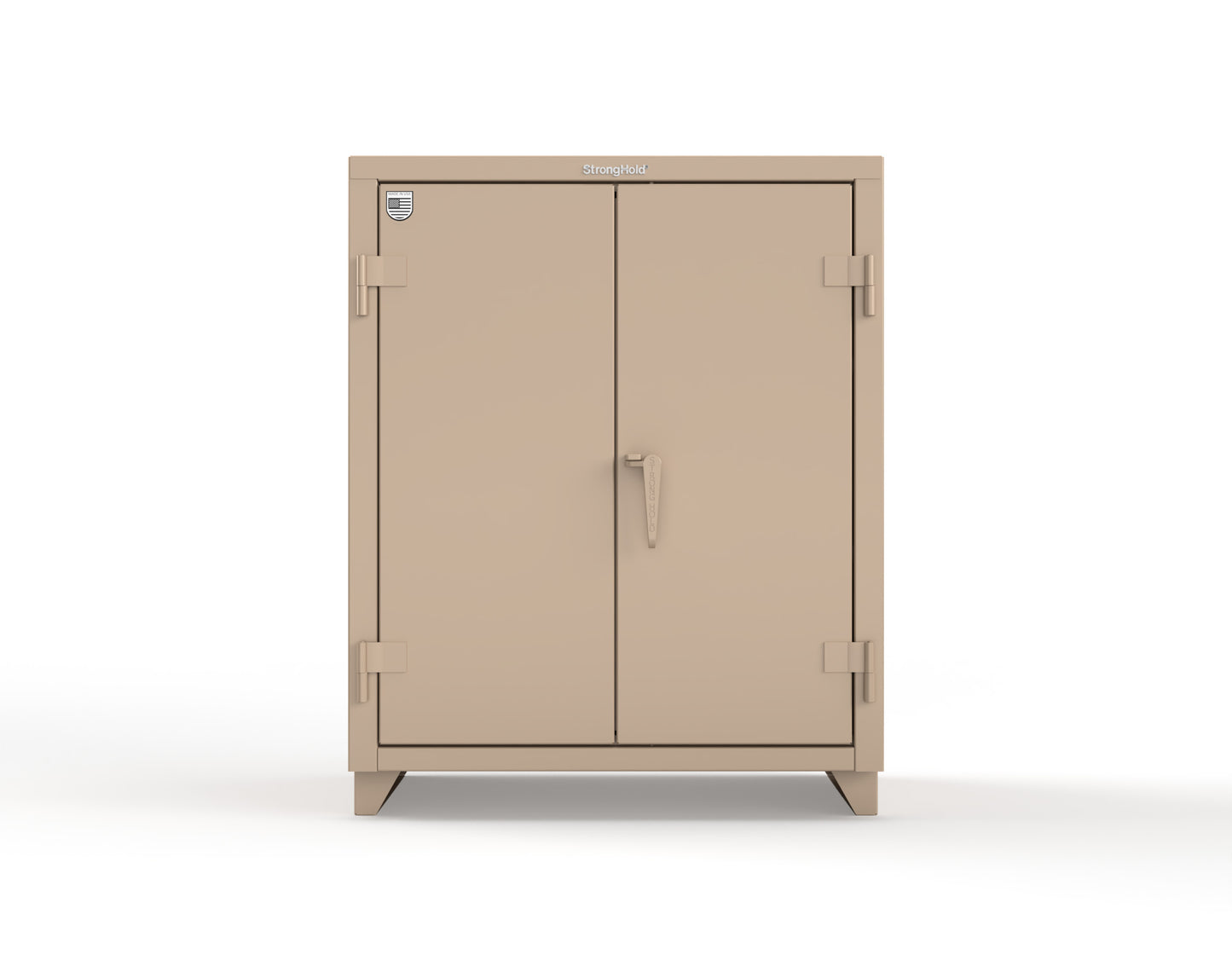 Extra Heavy Duty 14 GA Counter-Height Cabinet with 2 Shelves - 36 In. W x 24 In. D x 42 In. H - 33.6-242-L-1019
