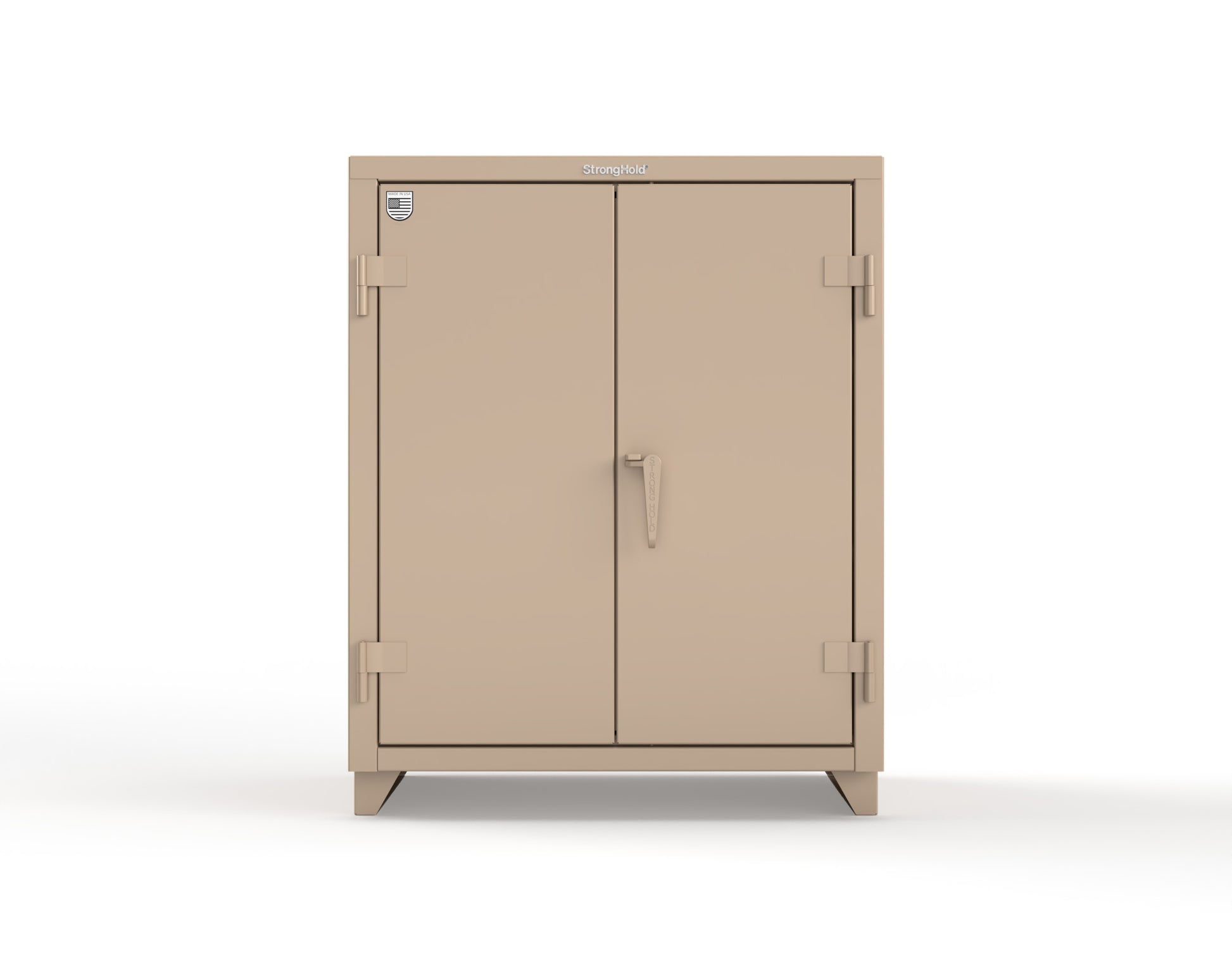 Extra Heavy Duty 14 GA Counter-Height Cabinet with 2 Shelves - 36 In. W x 24 In. D x 42 In. H - 33.6-242-L-1019