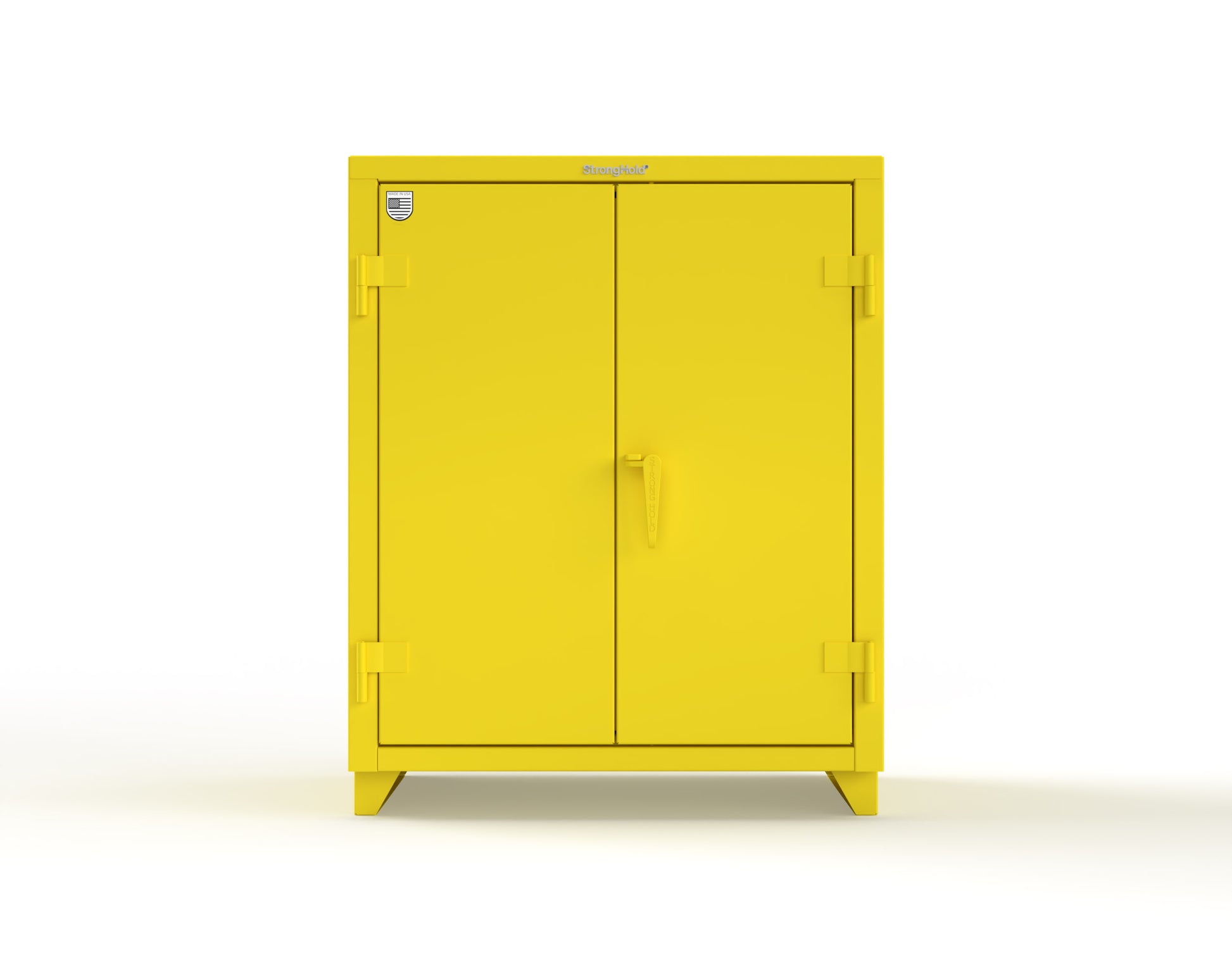 Extra Heavy Duty 14 GA Counter-Height Cabinet with 2 Shelves - 36 In. W x 24 In. D x 42 In. H - 33.6-242-L-1021