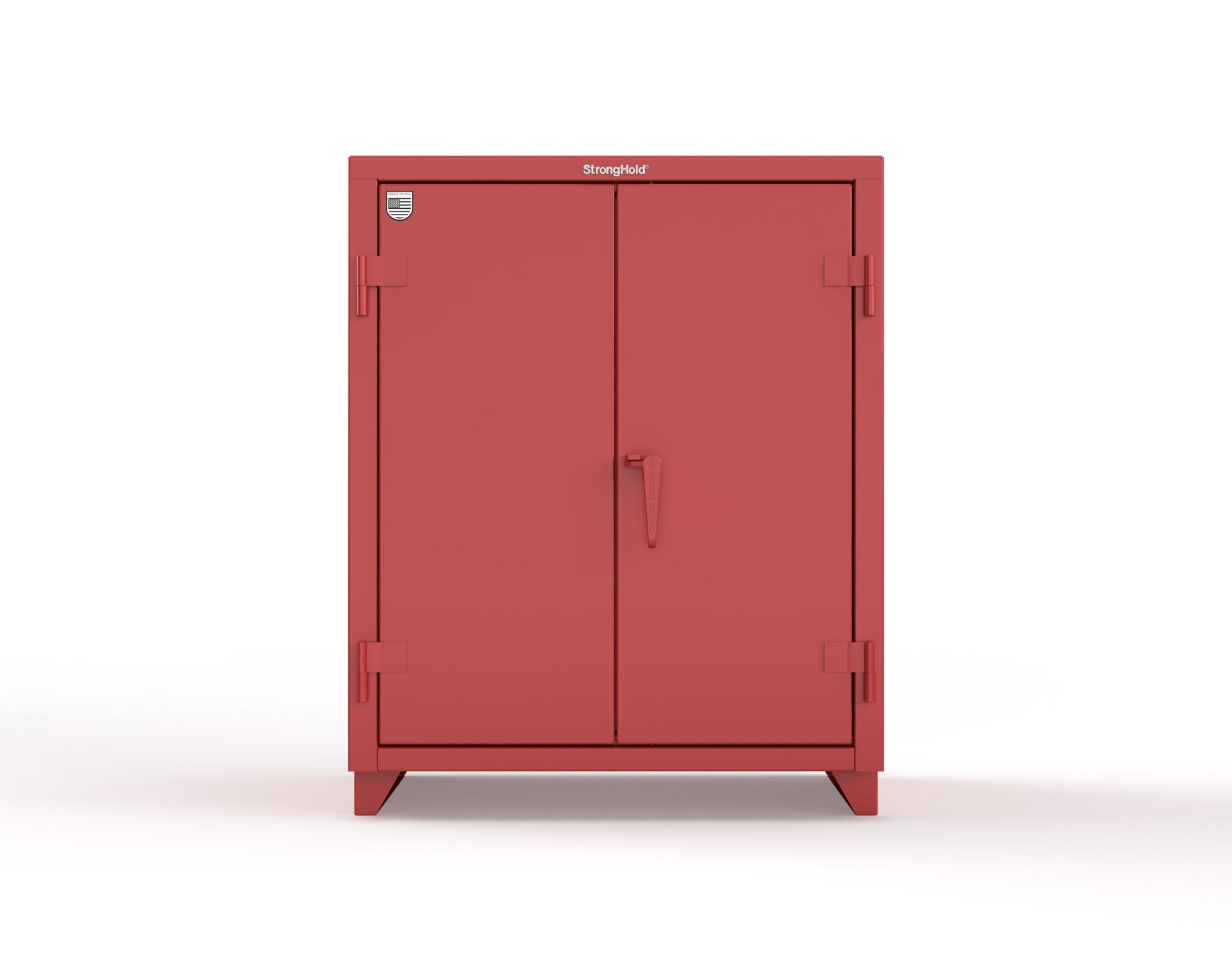Extra Heavy Duty 14 GA Counter-Height Cabinet with 2 Shelves - 36 In. W x 24 In. D x 42 In. H - 33.6-242-L-3001