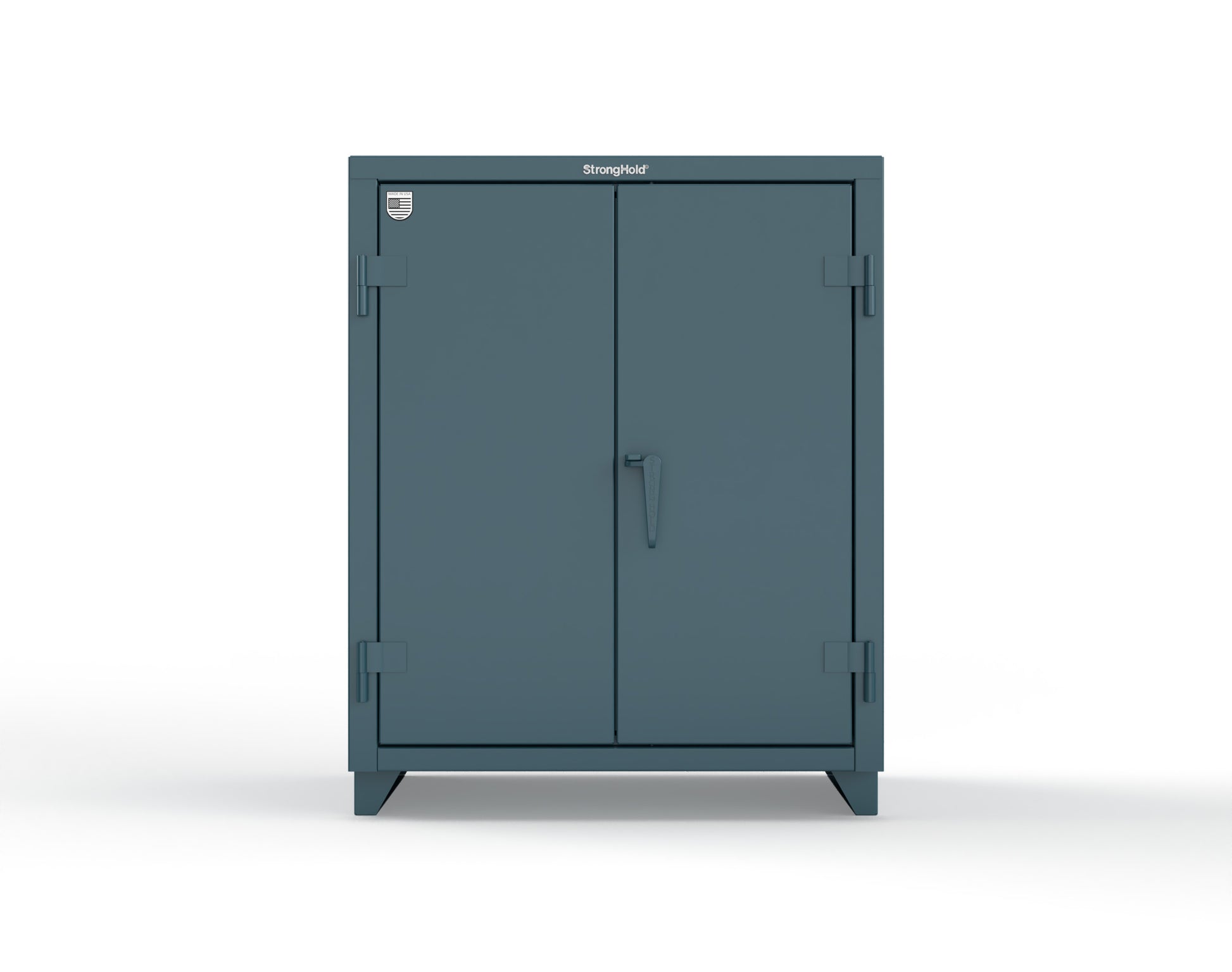 Extra Heavy Duty 14 GA Counter-Height Cabinet with 2 Shelves - 36 In. W x 24 In. D x 42 In. H - 33.6-242-L-5001