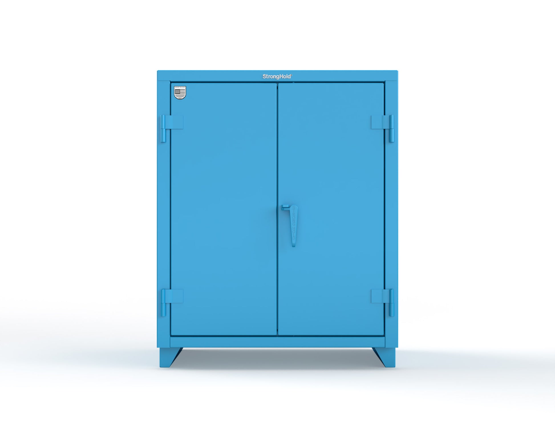 Extra Heavy Duty 14 GA Counter-Height Cabinet with 2 Shelves - 36 In. W x 24 In. D x 42 In. H - 33.6-242-L-5012