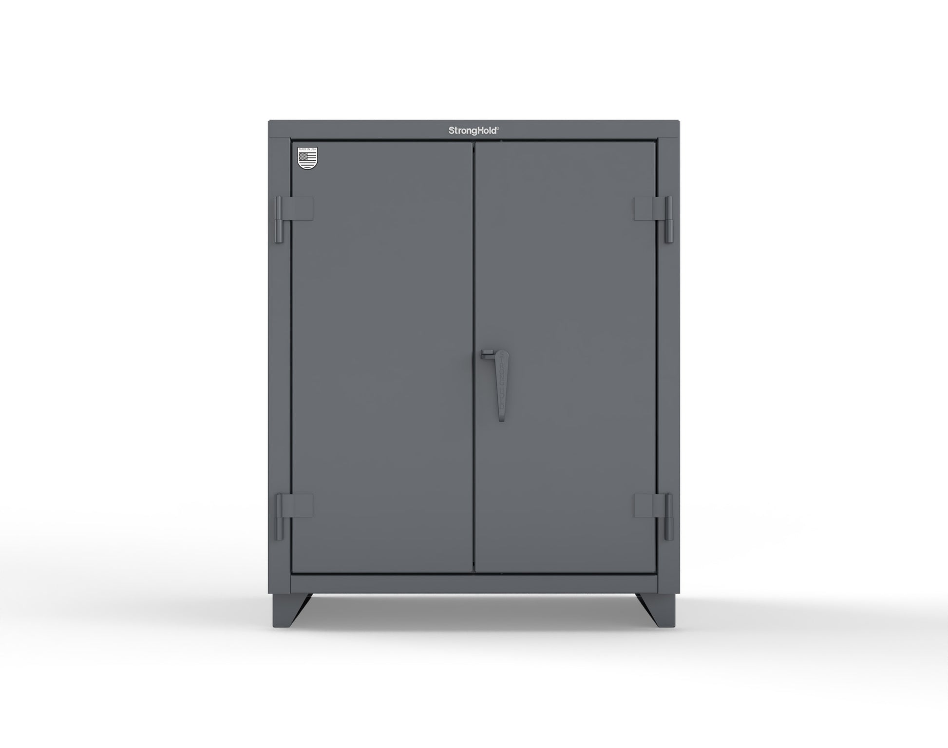 Extra Heavy Duty 14 GA Counter-Height Cabinet with 2 Shelves - 36 In. W x 24 In. D x 42 In. H - 33.6-242-L-7024