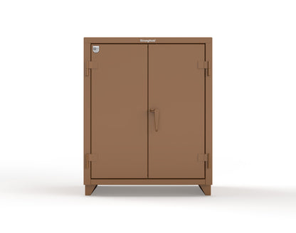 Extra Heavy Duty 14 GA Counter-Height Cabinet with 2 Shelves - 36 In. W x 24 In. D x 42 In. H - 33.6-242-L-8008