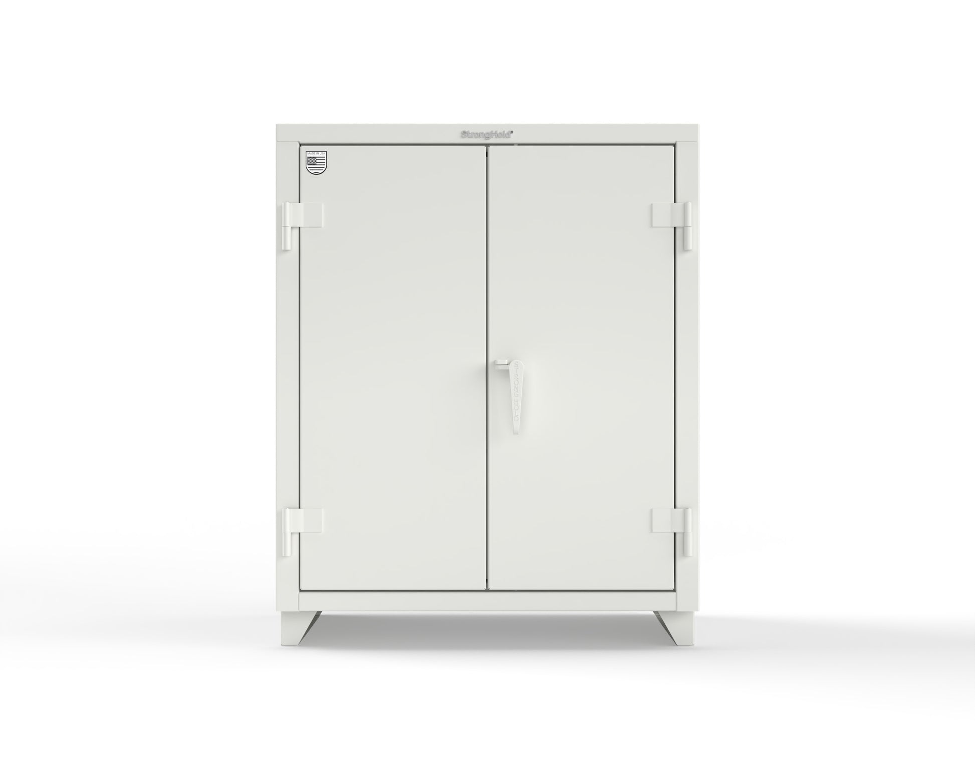 Extra Heavy Duty 14 GA Counter-Height Cabinet with 2 Shelves - 36 In. W x 24 In. D x 42 In. H - 33.6-242-L-9003