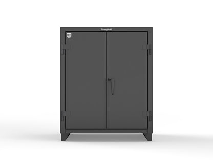 Extra Heavy Duty 14 GA Counter-Height Cabinet with 2 Shelves - 36 In. W x 24 In. D x 42 In. H - 33.6-242-L-9005