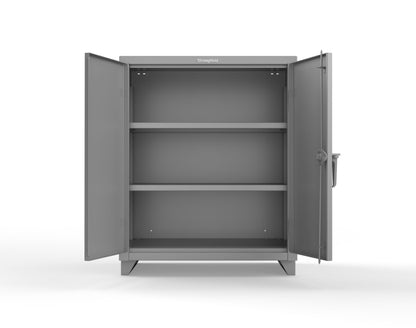 Extra Heavy Duty 14 GA Counter-Height Cabinet with 2 Shelves - 36 In. W x 24 In. D x 42 In. H - 33.6-242-L-7037