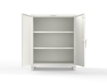 Extra Heavy Duty 14 GA Counter-Height Cabinet with 2 Shelves - 36 In. W x 24 In. D x 42 In. H - 33.6-242-L-9003