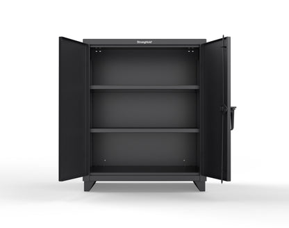 Extra Heavy Duty 14 GA Counter-Height Cabinet with 2 Shelves - 36 In. W x 24 In. D x 42 In. H - 33.6-242-L-9005