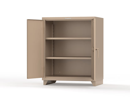 Extra Heavy Duty 14 GA Counter-Height Cabinet with 2 Shelves - 36 In. W x 24 In. D x 42 In. H - 33.6-242-L-1019