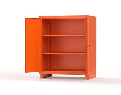 Extra Heavy Duty 14 GA Counter-Height Cabinet with 2 Shelves - 36 In. W x 24 In. D x 42 In. H - 33.6-242-L-2009