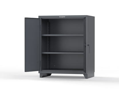 Extra Heavy Duty 14 GA Counter-Height Cabinet with 2 Shelves - 36 In. W x 24 In. D x 42 In. H - 33.6-242-L-7024