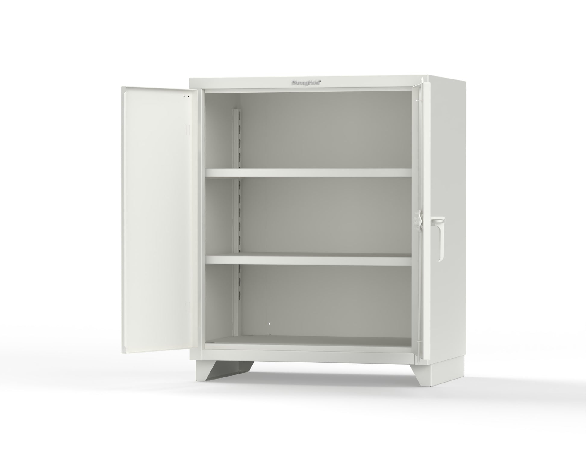 Extra Heavy Duty 14 GA Counter-Height Cabinet with 2 Shelves - 36 In. W x 24 In. D x 42 In. H - 33.6-242-L-9003