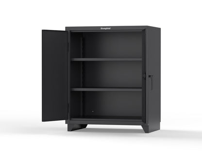 Extra Heavy Duty 14 GA Counter-Height Cabinet with 2 Shelves - 36 In. W x 24 In. D x 42 In. H - 33.6-242-L-9005