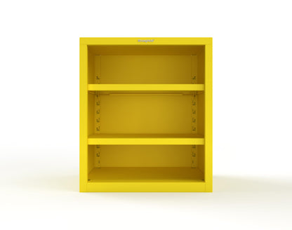 Heavy Duty 18 GA Counter-Height Closed Shelving Unit - 36 in. W x 24 in. D x 42 in. H - 33.6-CSU-242-P-1023