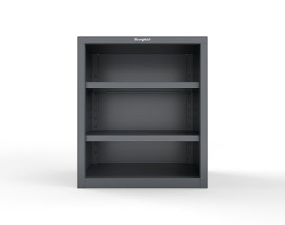Heavy Duty 18 GA Counter-Height Closed Shelving Unit - 36 in. W x 24 in. D x 42 in. H - 33.6-CSU-242-P-7024