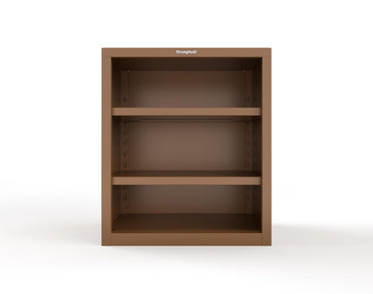 Heavy Duty 18 GA Counter-Height Closed Shelving Unit - 36 in. W x 24 in. D x 42 in. H - 33.6-CSU-242-P-8025