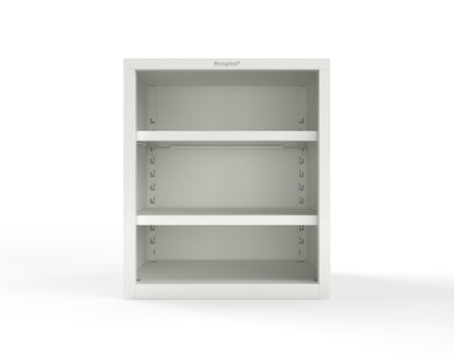 Heavy Duty 18 GA Counter-Height Closed Shelving Unit - 36 in. W x 24 in. D x 42 in. H - 33.6-CSU-242-P-9003