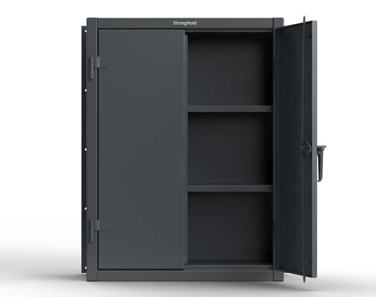 Extreme Duty 12 GA Wall Mounted Cabinet, 2 Shelves - 36 In. W x 14 In. D x 48 In. H