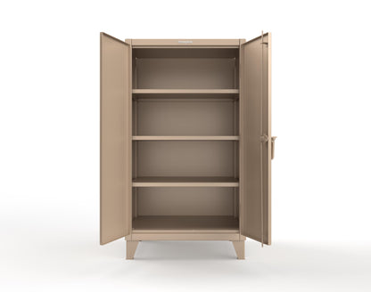 Extreme Duty 12 GA Cabinet with 3 Deep Shelves - 36 In. W x 30 In. D x 66 In. H - 35-303-1019