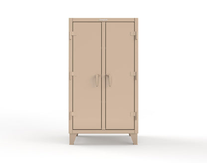 Extreme Duty 12 GA Double Shift Cabinet with 6 Shelves - 36 In. W x 24 In. D x 66 In. H - 35-DS-246-1019