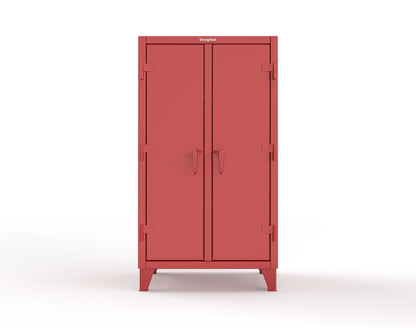 Extreme Duty 12 GA Double Shift Cabinet with 6 Shelves - 36 In. W x 24 In. D x 66 In. H - 35-DS-246-3001