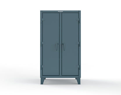 Extreme Duty 12 GA Double Shift Cabinet with 6 Shelves - 36 In. W x 24 In. D x 66 In. H - 35-DS-246-5001