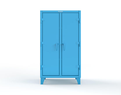 Extreme Duty 12 GA Double Shift Cabinet with 6 Shelves - 36 In. W x 24 In. D x 66 In. H - 35-DS-246-5012