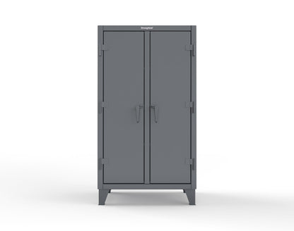 Extreme Duty 12 GA Double Shift Cabinet with 6 Shelves - 36 In. W x 24 In. D x 66 In. H - 35-DS-246-7024