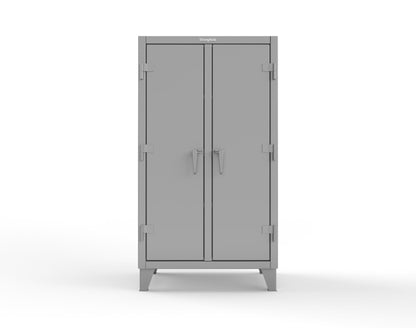Extreme Duty 12 GA Double Shift Cabinet with 6 Shelves - 36 In. W x 24 In. D x 66 In. H - 35-DS-246-7037