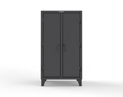 Extreme Duty 12 GA Double Shift Cabinet with 6 Shelves - 36 In. W x 24 In. D x 66 In. H - 35-DS-246-9005