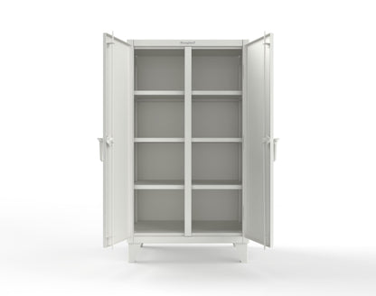 Extreme Duty 12 GA Double Shift Cabinet with 6 Shelves - 36 In. W x 24 In. D x 66 In. H - 35-DS-246-9003