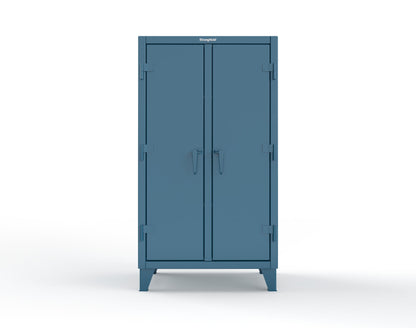 Extreme Duty 12 GA Double Shift Cabinet with 6 Shelves - 36 In. W x 24 In. D x 66 In. H - 35-DS-246-5001