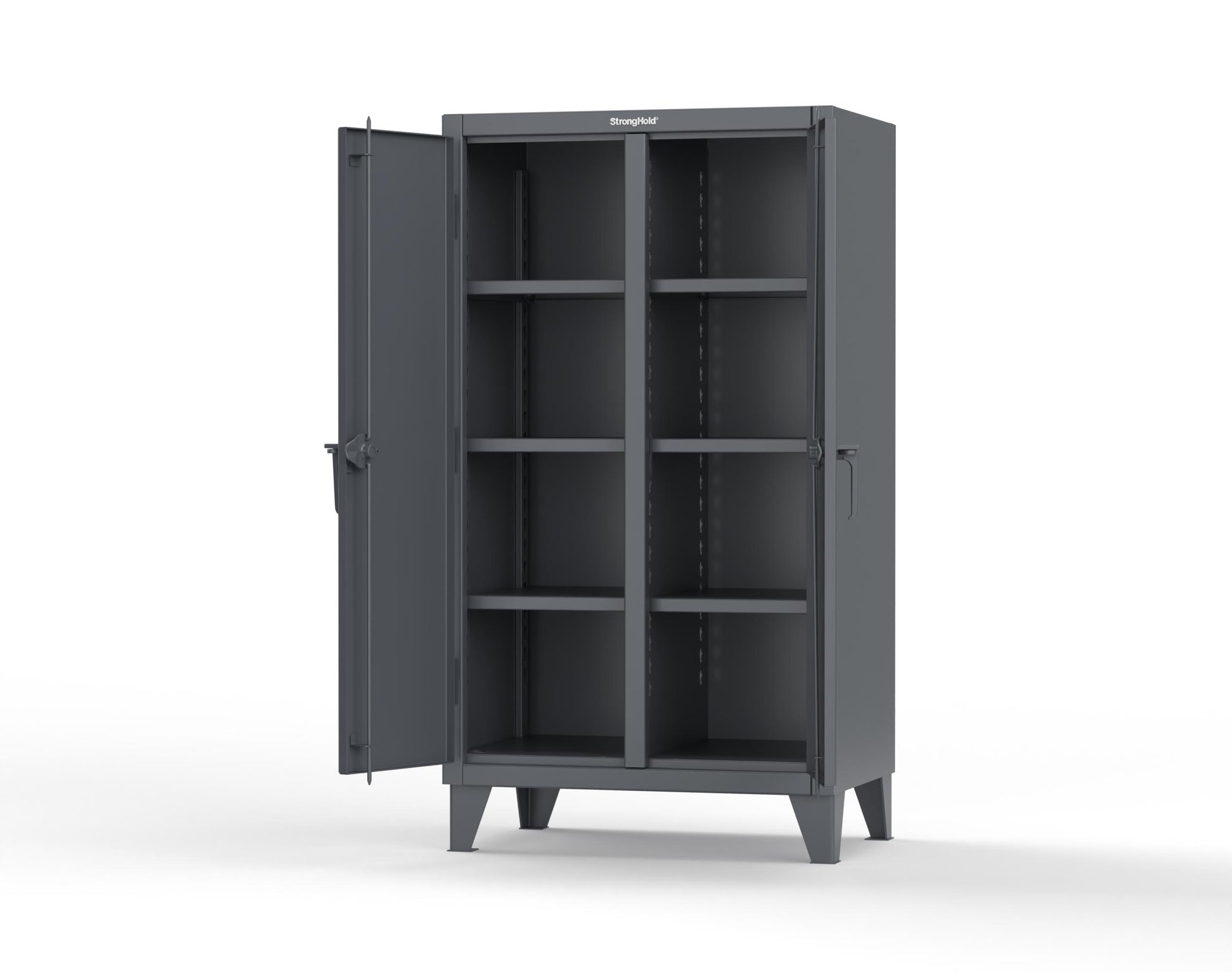 Extreme Duty 12 GA Double Shift Cabinet with 6 Shelves - 36 In. W x 24 In. D x 66 In. H - 35-DS-246-7024