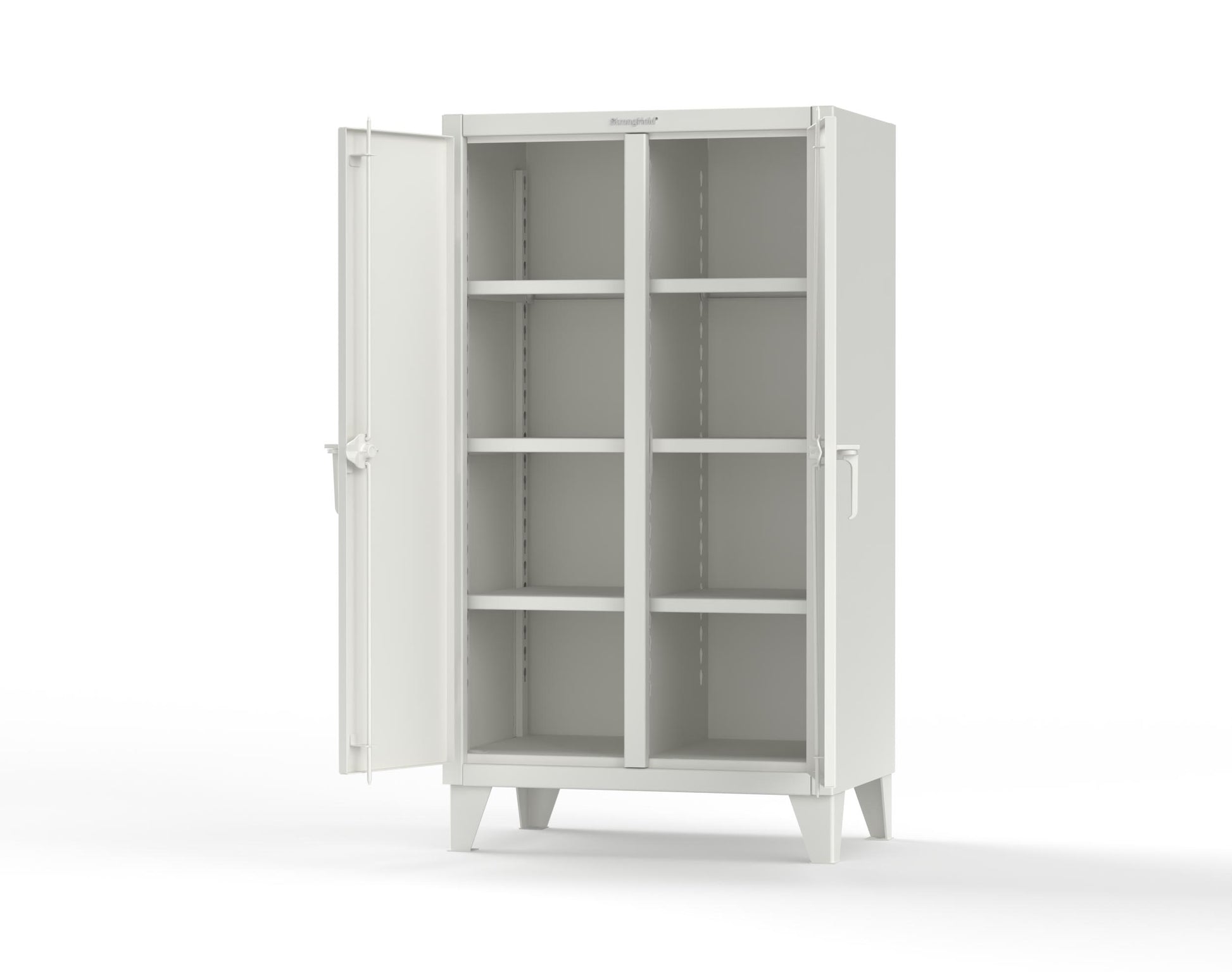 Extreme Duty 12 GA Double Shift Cabinet with 6 Shelves - 36 In. W x 24 In. D x 66 In. H - 35-DS-246-9003