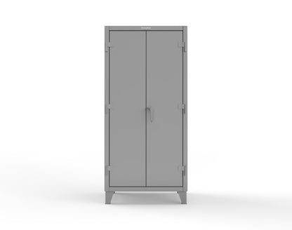 Extreme Duty 12 GA Cabinet with 3 Drawers, 3 Shelves - 36 In. W x 24 In. D x 78 In. H - 36-243-3DB-7037