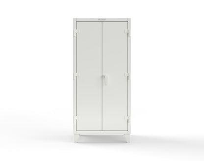 Extreme Duty 12 GA Cabinet with 3 Drawers, 3 Shelves - 36 In. W x 24 In. D x 78 In. H - 36-243-3DB-9003